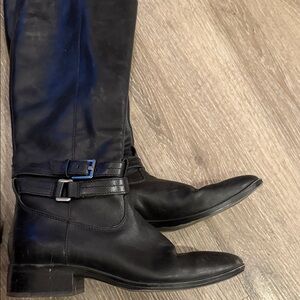 Woman Black Leather Boots
